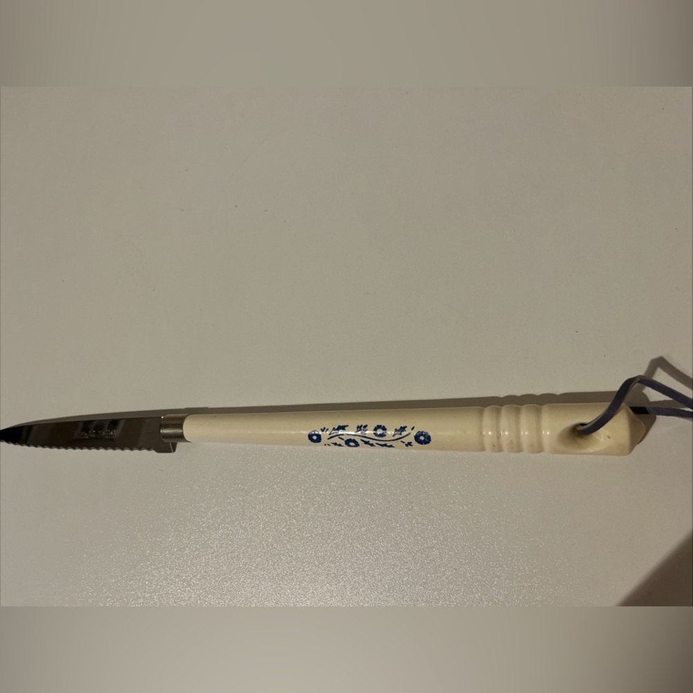 Vintage Corningware Blue Cornflower Stainless Serrated knife Sheffield England